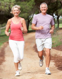 Senior Couple Running